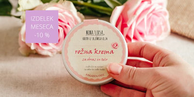 Rožna krema - naravna krema za obraz in telo